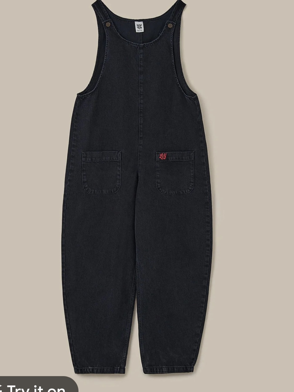 Lucy and Yak Organic Cotton Denim Overalls NWT 1369